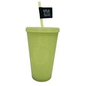 Starbucks 2022 Fall Lime Green Glow‎ In The Dark Studded Grande 16oz Tumbler New